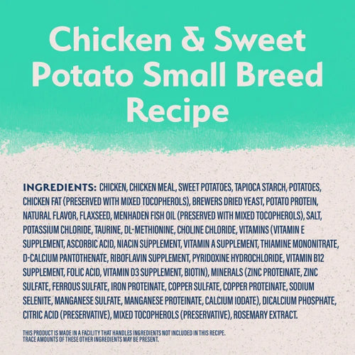 Natural Balance Limited Ingredient  Grain Free Chicken & Sweet Potato Small Breed Recipe Dry Dog Food