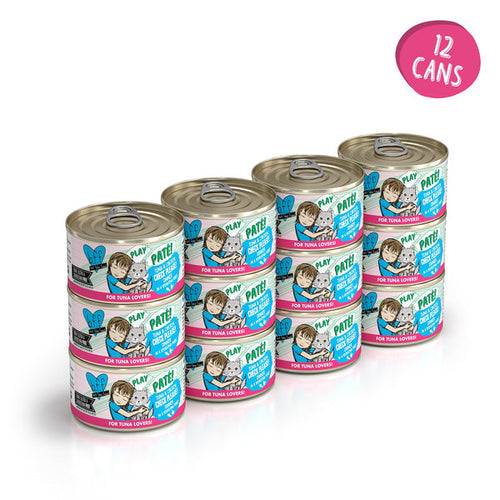 Weruva B.F.F. PLAY PATÉ! Check Please! Tuna & Chicken Dinner in a Hydrating Purée Cat Food