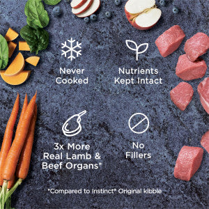 Nature's Variety Instinct Raw Frozen Lamb Bites Dog Food