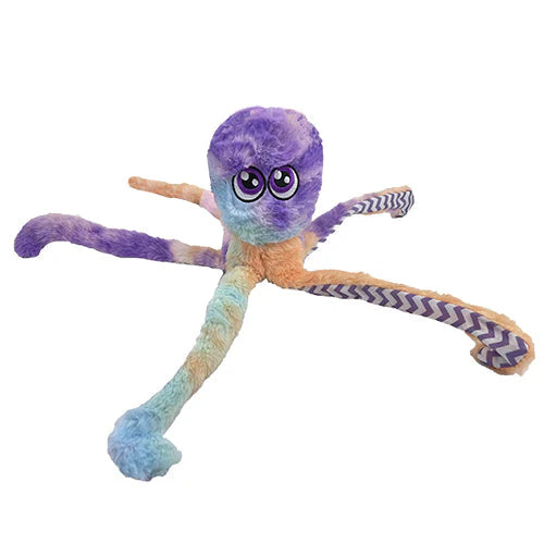 PetLou 16 Octopus Purple Tie Dye Dog Toy