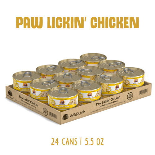 Weruva Paw Lickin’ Chicken Chicken Recipe in Gravy Canned Cat Food