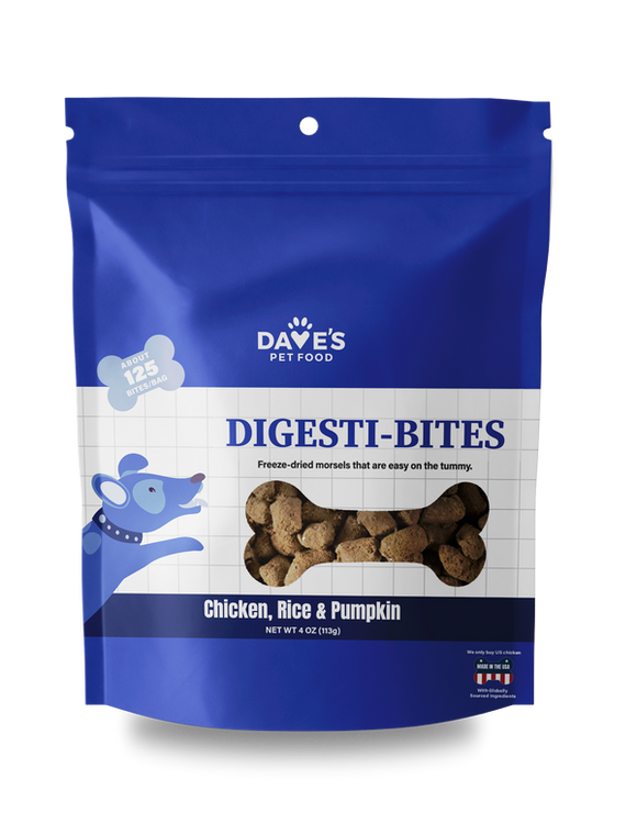 Dave's Digesti-Bites Chicken, Rice & Pumpkin Dog Treats