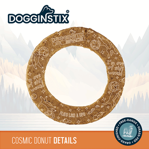Dogginstix Lamb Collagen - Cosmic Donut Dog Treats