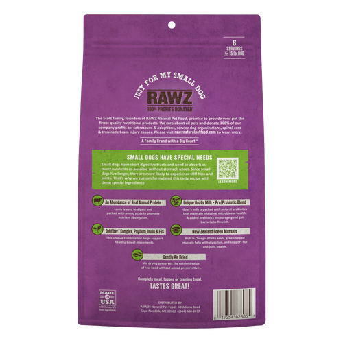 Rawz Air Dried Just For My Small Dog Lamb Recipe