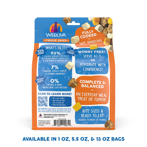 Weruva Feeling Farmy Freeze Dried with Chicken Breast, Egg & Pumpkin