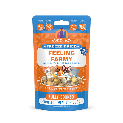 Weruva Feeling Farmy Freeze Dried with Chicken Breast, Egg & Pumpkin Dog Food