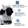 Tall Tails Highland Sheep with Squeaker Dog Toy