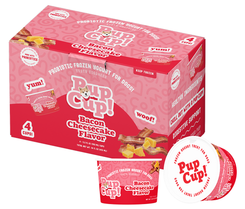 Pup Cup Bacon Cheesecake Flavor Dog Treats