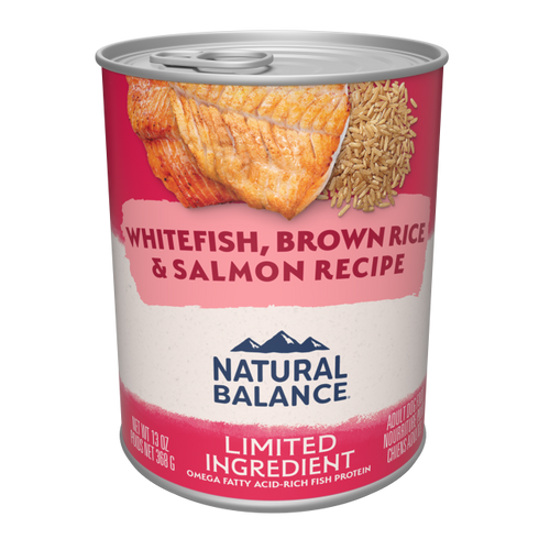 Natural Balance Whitefish, Brown Rice & Salmon Recipe Wet Dog Food