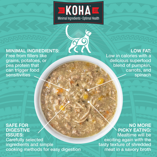 Koha Pure Shreds Shredded Duck Entrée for Cats