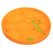 Messy Mutts Desert motif 8 Silicone Dog Lick Bowl Interactive Dog Bowl