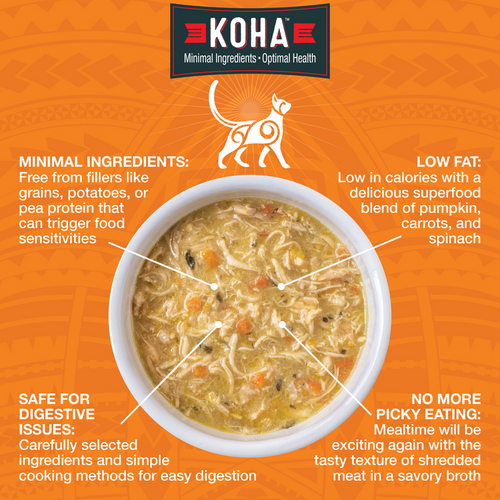 Koha Pure Shreds Shredded Chicken Breast Entrée for Cats