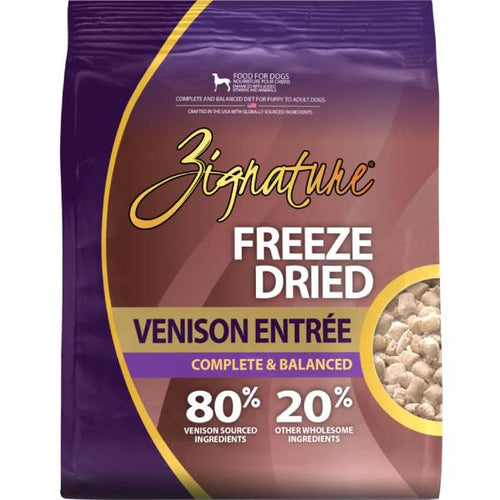 Zignature Freeze Dried Venison Entrée Dog Food