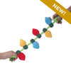 Territory String of Lights Plush Squeaker Rope Tug Dog Toy