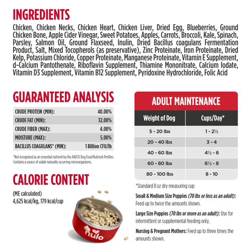 Nulo Freeze-Dried Raw Chicken Recipe with Blueberries for Dogs