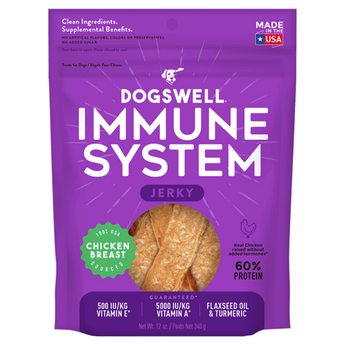 Dogswell Immune System Jerky Treats, Chicken Breast