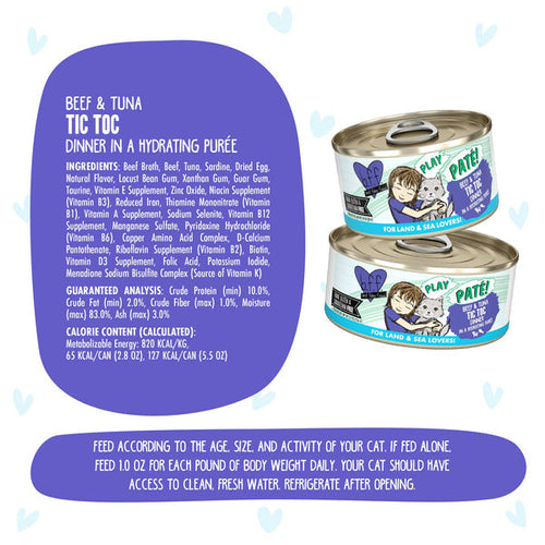 Weruva BFF Play Pate Beef & Tuna Tic Toc