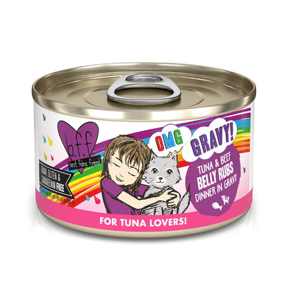 Weruva B.F.F. OMG GRAVY! Tuna & Beef Belly Rubs Dinner in Gravy