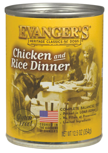 Evanger's Heritage Classic for Dogs Chicken & Rice Dinner